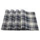 thumbnail image 1 of 4 Piezas de Manteles de Patrón de Cuadrícula PVC PET para Mesa de Comedor de Cocina, Manteles Lavables, Color Azul, 1 of 6