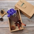 thumbnail image 2 of Dvkptbk Artificial 5 Roses Flower Leaf Mother's Day Bouquet Wedding Home Decoration, 2 of 7