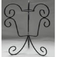 thumbnail image 2 of 11.25" Black Swirled Outdoor Patio Stand for Garden Gazing Balls, 2 of 2