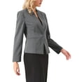 thumbnail image 4 of INSPIRE CHIC Women's Office Blazer Collarless Long Sleeve Formal Work Suit Jacket S Grey, 4 of 5