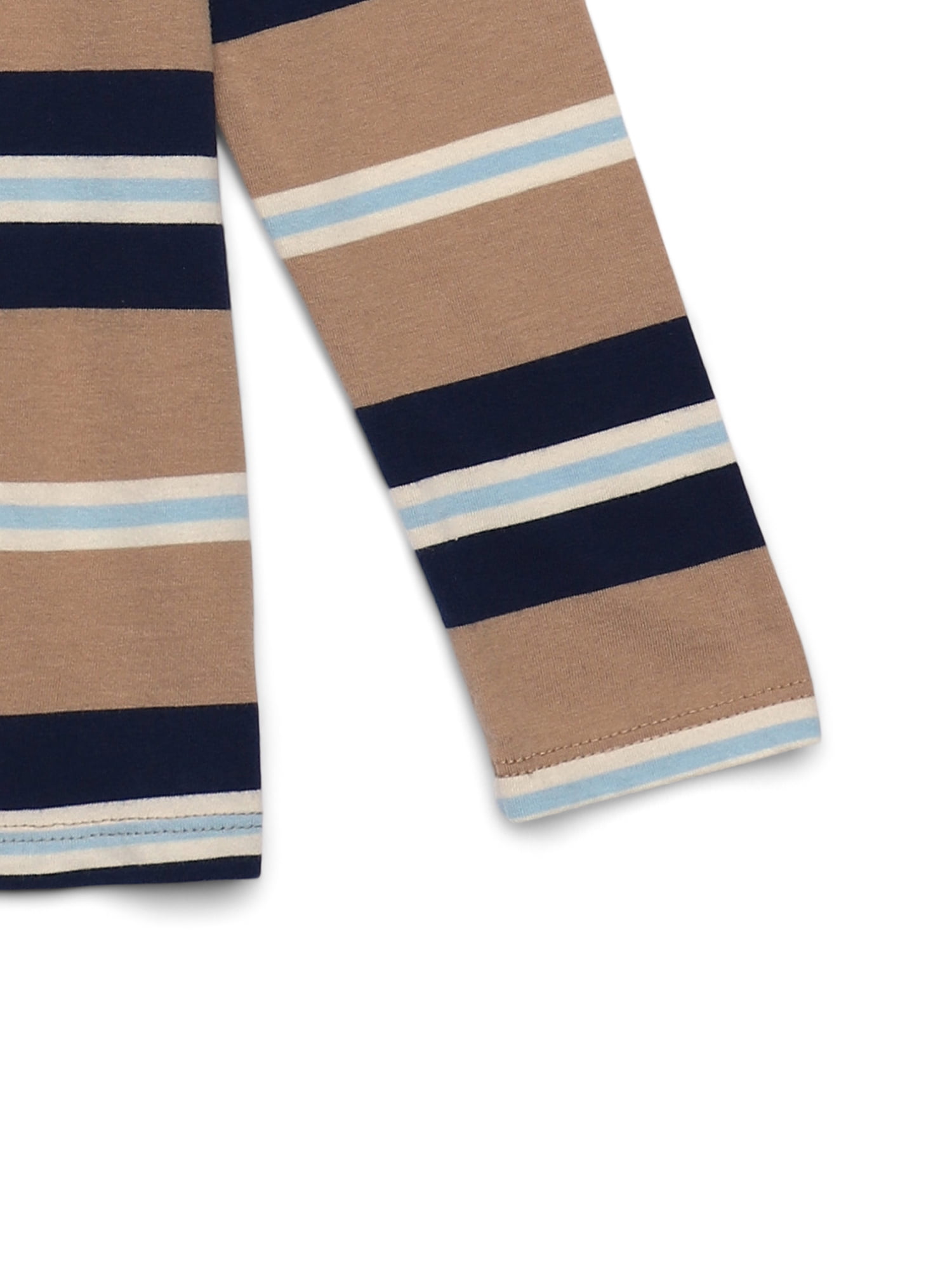 Wonder Nation Boys' Long Sleeve Stripe Tee, Sizes 4–18 & Husky