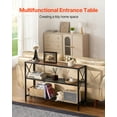thumbnail image 2 of VEVOR Narrow Console Sofa Table Couch Table 3-Tier for Entryway & Living Room, 2 of 9