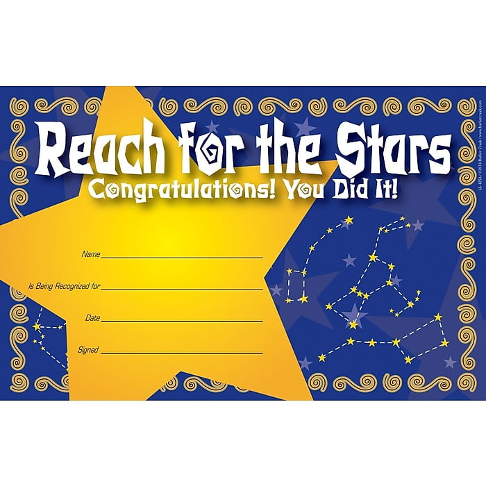 Barker Creek Publishing 'Reach for the Stars' Recognition Awards