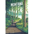 thumbnail image 3 of Montana, Walk In The Woods, Day Hike (100% Cotton Canvas Reusable Tote Bag), 3 of 3