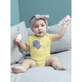 thumbnail image 2 of Very Peri Lineart Cat Bodysuit Infant -Image by Shutterstock,  18 Months, 2 of 4