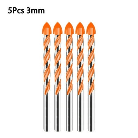 

BAMILL 5pcs Carbide Triangle Drill Bits Marble Drilling Glass Tile Ceramic Drill Bit