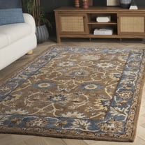 Safavieh Heritage Phipp Oriental Wool Area Rug, Camel/Blue, 5' x 8'
