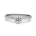 thumbnail image 2 of Stainless Steel Round Cut Cubic Zirconia Promise Ring Size 8, 2 of 7