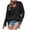 Black, variant on Herrnalise Women's Spring Summer Tops Fashion V Neck Long/Short Sleeve Pullover Knitted Casual Fall Sweater S-XL