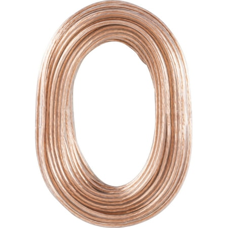 onn. 30' Direct Connection Speaker Wire, Clear