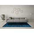 thumbnail image 3 of Ahgly Company Indoor Square Abstract Light Blue Modern Area Rugs, 8' Square, 3 of 4