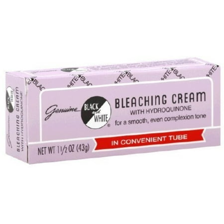 4 Pack - Black & White w/Hydroquinone Bleaching Cream 1.5