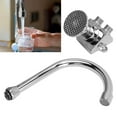 thumbnail image 4 of Grifo De Pedal De Pie Montado En El Piso, Grifo De Lavabo De Pedal A Prueba De Herrumbre Para Ahorro De Agua Plateado Para Hospital ANGGREK No, 4 of 7