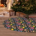 thumbnail image 6 of Sikiie Mexican Folk Art Floral 30-48 inches {designName} Print Christmas Tree Skirt Snowman Xmas Tree Skirt with Edge Christmas Decorations for Holiday Party-36", 6 of 7