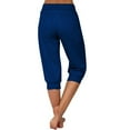 thumbnail image 3 of FAIWAD Capri Pants for Women Summer Drawstring Causal Yoga Joggers Cinch Bottom Baggy Workout Pants with Pockets, 3 of 8