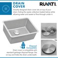 thumbnail image 6 of Ruvati USA RVM5916 18 in. Undermount Bar Prep 16 Gauge Stainless Steel Single Bowl Kitchen Sink, 6 of 7