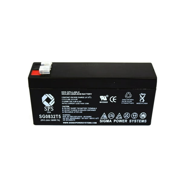SPS Brand 8V 3.2Ah Replacement battery for Odonnell Batteries 7798P