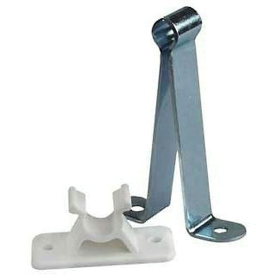 JR Products 10545 C-Clip Style Door Holder - 3", Metal/Plastic Combo
