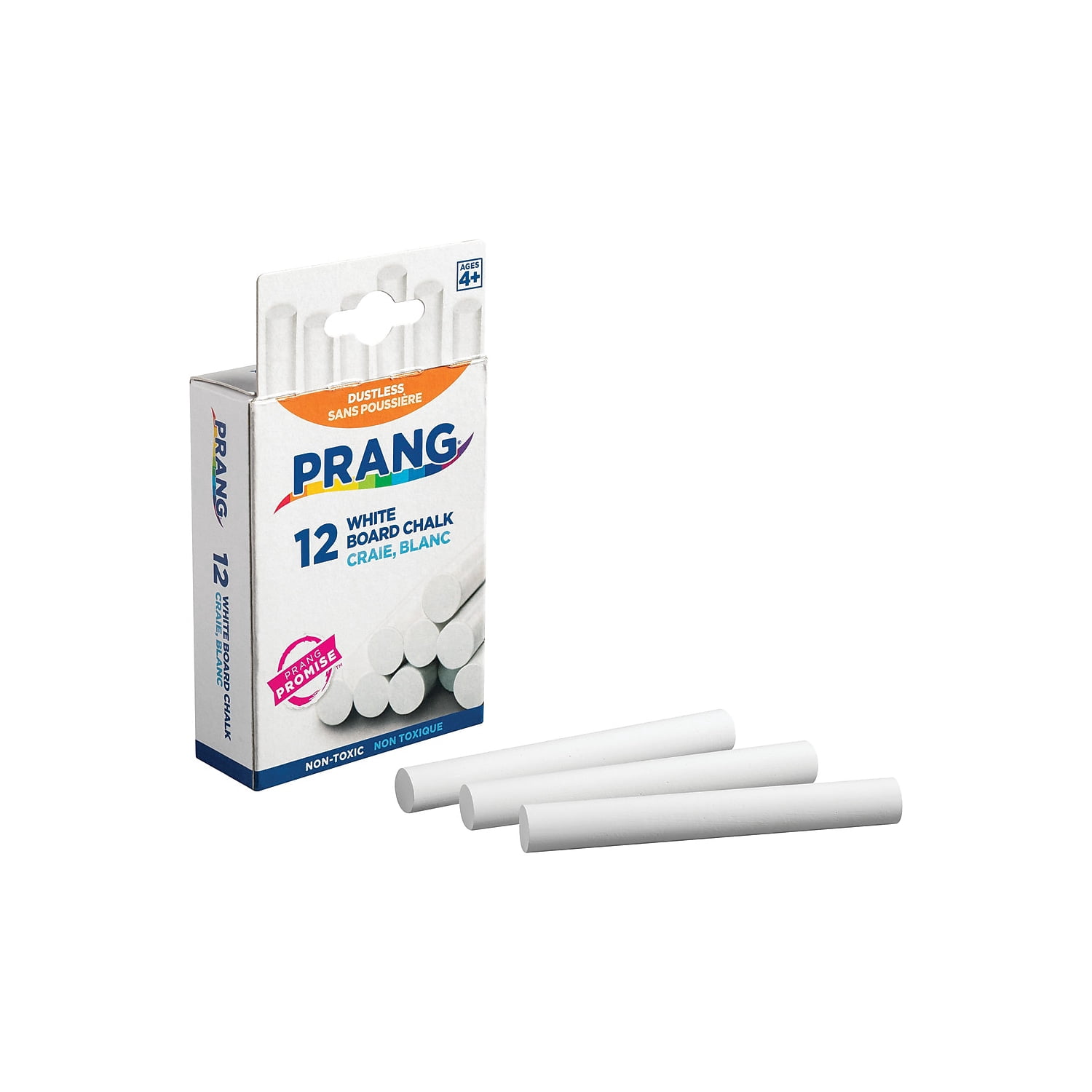 Dixon, Prang Chalk, 12 Count, Dustless White Chalk - Walmart.com