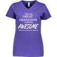 thumbnail image 3 of Inktastic Yeah My Great Grandson Is Pretty Awesome Women's V-Neck T-Shirt, 3 of 5