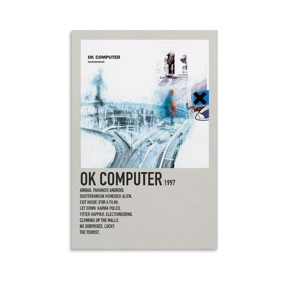 Radiohead by Ok Computer Canvas Poster Mural Decor Printing Picture Painting Living Room Hallway Decor