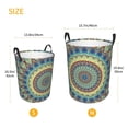 thumbnail image 5 of Fotbe Round Mandala1 Laundry Basket with Handles, Waterproof Large Laundry Hamper, Wash Bag for Corner Dorm, Rolling Laundry Basket with Handles-Small, 5 of 8