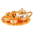 thumbnail image 2 of Juego de teteras de Aleación de zinc perfecl con Bandeja y 4 Tazas de té, 2 of 7