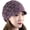 Purple, variant on CoCopeaunts Women's Skullies & Beanies Lace Turban Sun Hats Beach Flowers Breathable Foldable Sleep Caps Chemo Hats Stylish Slouchy Hat
