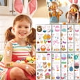 Set Of 10 Sheet Easter Sticker Body Temporary Art Painting Easter Eggs set-of-10-sheet-easter-sticker-body-temporary-art-painting-easter-eggs