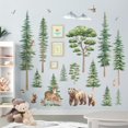 thumbnail image 3 of Adhesivos de pared decalmile con pinos y animales del bosque, 3 of 6