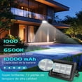 thumbnail image 3 of Reflector LED Solar para Exteriores de 100W, Recargable con Luz Tenue, Impermeable IP65, Luz Blanca Fría，Aigostar, 3 of 8