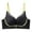 Black, variant on Bigersell Full-Coverage Wireless Bras for Women Lace V-Neck Push-up Bra No Underwire Hook and Eye Closure Smoothing Comfort Soft Padded Bra Everyday Wire-Free Bras Blue L