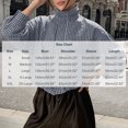 thumbnail image 3 of QIYAGBSA Gingham Cropped Puffer Jacket for Women Stand Collar Zip Up Long Sleeve Elastic Hem with Pockets for Fall Dinner and Weekend Wear, 3 of 9