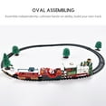 thumbnail image 3 of Tren de vía eléctrica de Navidad para niños, juguetes clásicos con compartimiento de riel con música ligera, regalos, 3 of 5