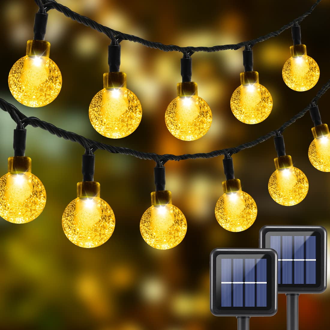 UUGEE Solar Lights String for Outside 21ft Waterproof 8 Modes Led Fairy