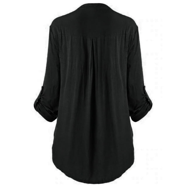 Timegard Hauts Grande Taille pour Femmes Chemises en Dentelle à Manches Longues Blouse Automne Tunique Décontractée Habillée