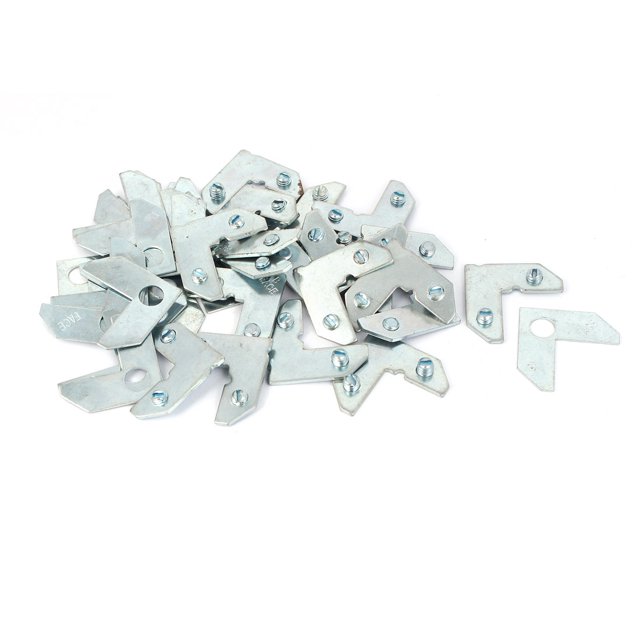 Soportes de marco de fotos en forma de L de 35 mm x 35 mm, placas de reparación, 20 juegos