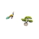 thumbnail image 5 of Estatua del pavo real,Estatua de pavo real,adorno de escritorio creativo y divertido,Árbol bonsái artificial,Árbol bonsái artificial para decoración de escritorio de interior y, 5 of 8