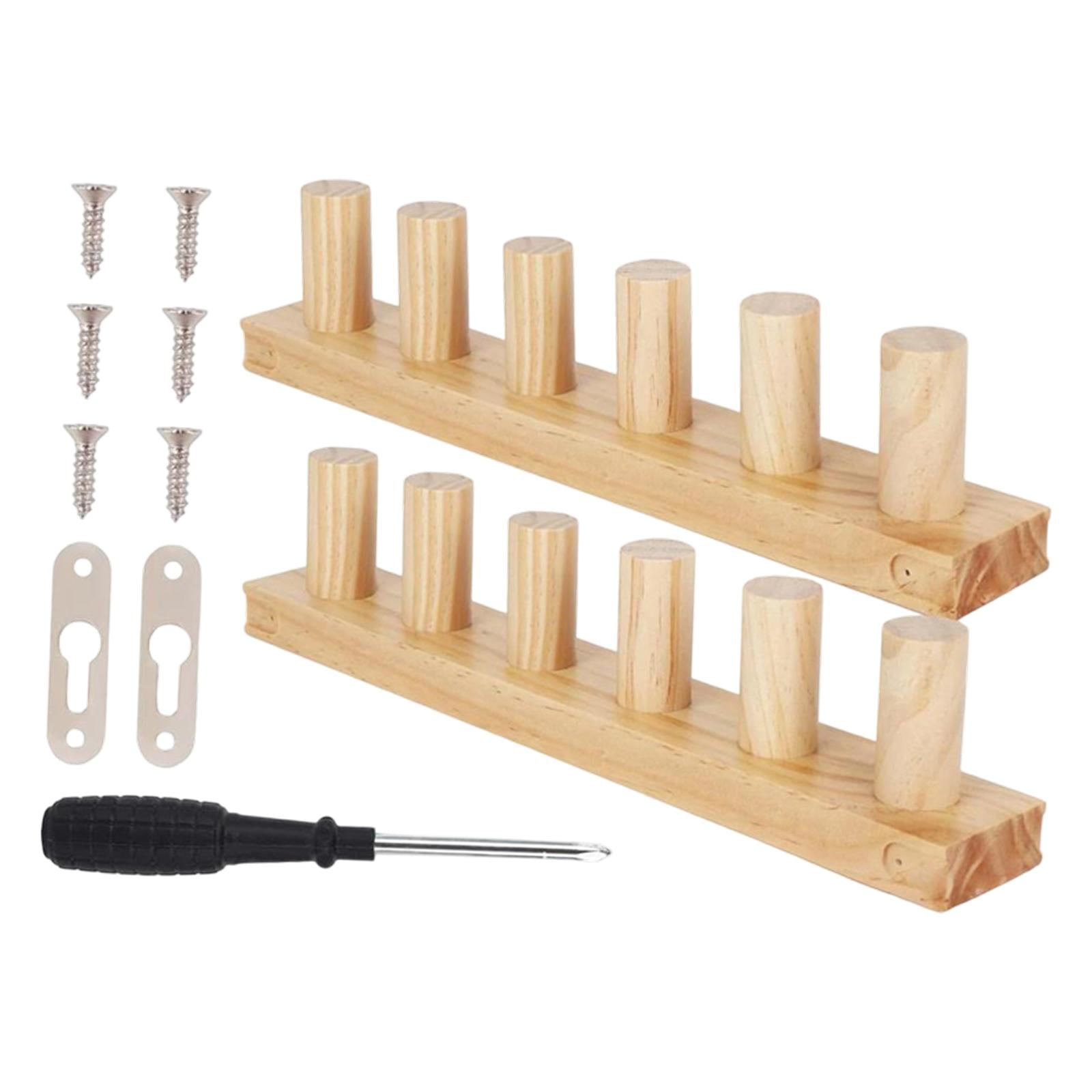 2 Pieces Knitting Loom Wooden Blanket Loom Handcraft Kit Lightweight Design for Beginner Friendly Home Decor Makers