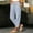 Blue, variant on Wide Leg Pants for Women Pinstripe Drawstring Snap Button Multi Pocket Summer Pants