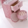 thumbnail image 3 of Caja de cajas de joyería de tocador de encaje para mujer, organizador de joyas, almacenamiento, caja de joyería moderna para niñas y mujeres para pend Fernando Organizador del almacenamiento de la joyería, 3 of 8