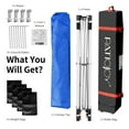 thumbnail image 6 of Costway 6ft x 6ft Blue Foldable Outdoor Canopy, Portable Adjustable Height, 6 of 10