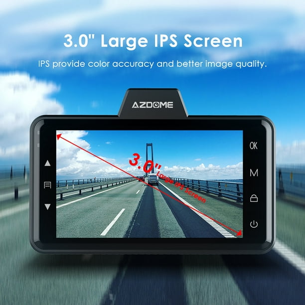 AZDOME M01 Pro Car DVR FHD 1080P Dash Cam 3 Inch Screen Driving