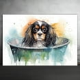 thumbnail image 2 of English Toy Spaniel Dog Canvas Bathroom Décor - Unique Bath Wall Decor - Modern Canvas Bathroom Wall Art - Room Decor - Bathroom Decorations - Restroom Sign - Wall decor living room, 2 of 4