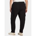 thumbnail image 3 of Terra & Sky Women's Plus Size Pull On Waffle Knit Cargo Pants, 27” Inseam, 0X-4X, 3 of 5