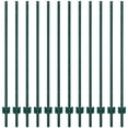 thumbnail image 1 of Heavy Duty U-Channel Metal Fence Posts for Garden & Yard – Rust-Resistant Green Steel Stakes with No-Dig Ground Spikes, Durable & Easy Install – Available in Multi-Sizes & Multi-Pack Options, 1 of 7