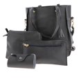 thumbnail image 2 of Bolsos de hombro para mujer Yinane 4 piezas PU Gris oscuro, 2 of 8