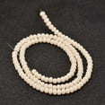 thumbnail image 2 of 1Strand Faceted Rondelle Glass Beads Strands Blanched Almond 3.5x2.5~3mm Hole: 0.8mm 125~128pcs/strand 13.7~14.1 inch(35~36cm), 2 of 2