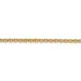 thumbnail image 2 of 14k 2.75mm Tri-color Pav Valentino Chain in 14k Yellow Gold w/ Rhodium Plating, 2 of 3