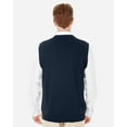 thumbnail image 3 of Harriton M415 Men's Pilbloc V-Neck Sweater Vest - Dark Navy - X-Small, 3 of 4